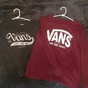 Brand new 2 Vans shirts